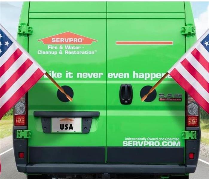 servpro van with flags